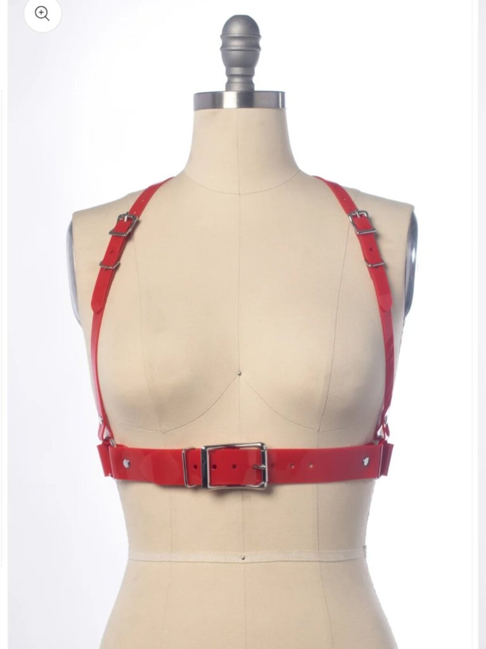 Apatico Multipass Clear Red Vinyl Chest Harness L